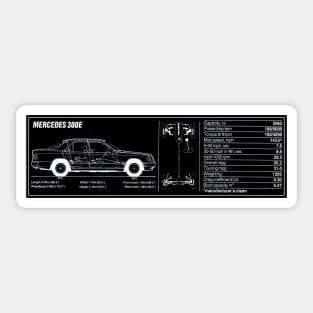 Mercedes W124 300E Sticker